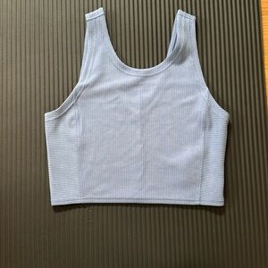 Lululemon ribbed softstreme cropped tank top size 8